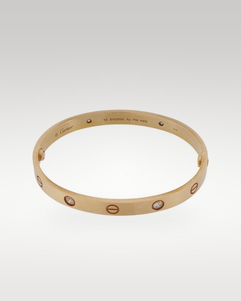 Cartier Love 钻石手镯